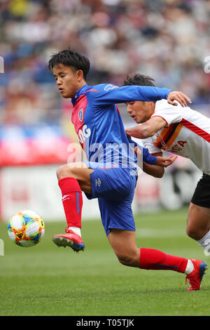 Tokio, Japan. 17 Mär, 2019. Takefusa Kubo (FC Tokyo), 17. MÄRZ 2019 - Fußball: 2019 J 1 League Spiel zwischen dem FC Tokyo 1-0 Nagoya Grampus in Tokio, Japan. Credit: YUTAKA/LBA SPORT/Alamy leben Nachrichten Stockfoto