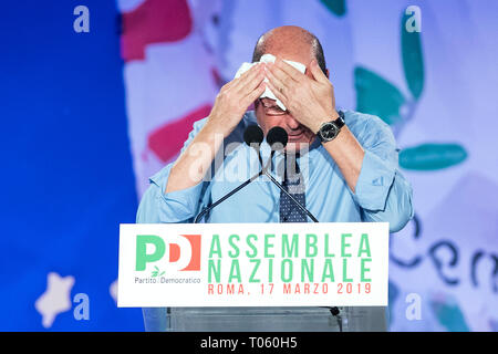 Rom, Italien. 17 Mär, 2019. Foto Roberto Monaldo/LaPresse 17-03-2019 Roma Politica Assemblea Nazionale del Partito Democratico Nella foto Nicola Zingaretti Photo Roberto Monaldo/LaPresse 17-03-2019 Rom (Italien) Nationalversammlung der Demokratischen Partei in den Pic Nicola Zingaretti Credit: LaPresse/Alamy leben Nachrichten Stockfoto