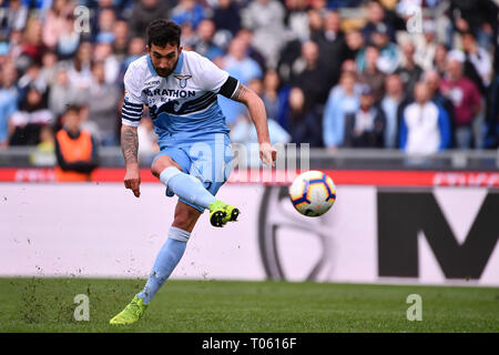 Rom, Italien. 17 Mär, 2019. Foto Alfredo Falcone - LaPresse 17/03/2019 Roma (Italia) Sport - CalcioLazio ParmaCampionato di Calcio Serie A Tim 2018 2019 - Stadio Olimpico di RomaNella Foto: cataldiPhoto Alfredo Falcone - LaPresse 17/03/2019 Rom (Italien) Sport ParmaItalian SoccerLazio-Fußball-Liga einen Tim 2018 2019 - Olympiastadion von RomaIn der Pic: cataldi Credit: LaPresse/Alamy leben Nachrichten Stockfoto