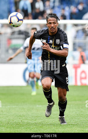 Rom, Italien. 17 Mär, 2019. Bruno Alves von Parma in der Serie A Match zwischen Latium und Parma Calcio 1913 im Stadio Olimpico, Rom, Italien Am 17. März 2019. Foto von Giuseppe Maffia. Credit: UK Sport Pics Ltd/Alamy leben Nachrichten Stockfoto