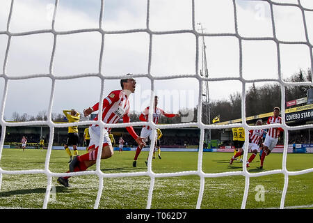 Venlo, Niederlande. 17 Mär, 2019. VENLO, VVV Venlo - PSV, 17-03-2019 Fußball, niederländischen Eredivisie Saison 2018 - 2019, Covebo Stadion De Koel, PSV-player Hirving Lozano (2 L) hat 0-1 Credit zählte: Pro Schüsse/Alamy leben Nachrichten Stockfoto