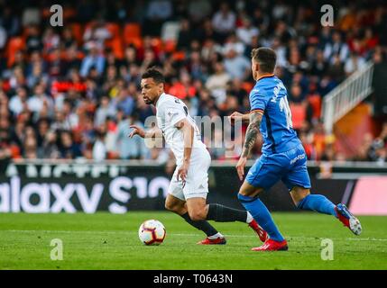 Valencia, Spanien. 17 Mär, 2019. Coquelin während des Fußballspiels zwischen Valencia CF und Getafe CF am 17. März 2019 im Stadium Mestalla in Valencia, Spanien. Credit: CORDON Cordon Drücken Sie die Taste/Alamy leben Nachrichten Stockfoto