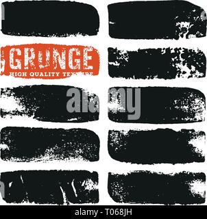 Grunge Texturen. Grobe Stempel Abdrucke. Abstract vector Hintergrund für Ihr Design Stock Vektor