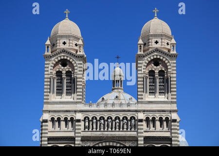 Marseille Kathedrale, Cathedrale de la Major, Sainte Marie Majeure, Marseille, Bouches du Rhône, Frankreich, Europa Stockfoto