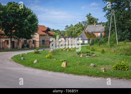 Szymbark Dorf im Landkreis Ilawa in Ermland Masuren Pommern in Polen Stockfoto