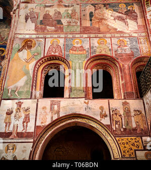 Fotos & Bilder der Byzantinischen Fresken Panels in der Gelati georgisch-orthodoxen Kirche der Heiligen Jungfrau, 1106, Szenen aus dem Leben Jesu ein Stockfoto