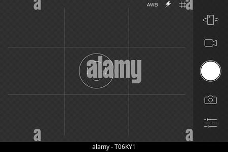 Handy Kamera Overlay Stock Vektor