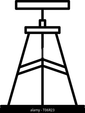 Töpfer Lehrstuhl Symbol, outline Style Stock Vektor