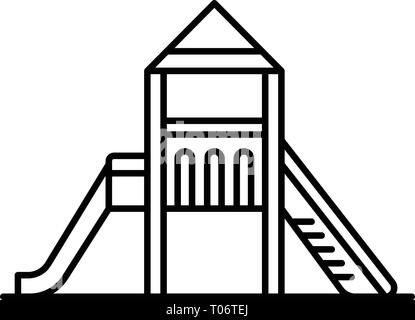 Home kid Folie Symbol, outline Style Stock Vektor