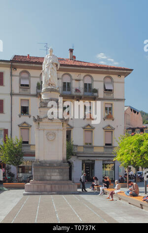 Сomo, Italien - 26.September 2018: Alessandro Volta Platz Stockfoto