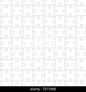 Puzzle Vorlage. Puzzle nahtlose Muster. Vector Illustration. Stock Vektor