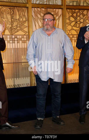 Berlin, Deutschland. 17 Mär, 2019. Walther Plathe bei der Weltpremiere von Monsieur Pierre GEHT ONLINE, Komödie am Kurfürstendamm im Schiller Theater Quelle: Georg Wenzel/dpa-Zentralbild/ZB/dpa/Alamy leben Nachrichten Stockfoto