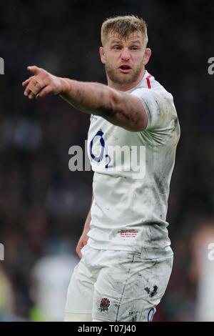 GEORGE KRUIS, England und Sarazenen, ENGLAND - SCHOTTLAND, GUINNESS sechs Nationen 2019, 2019 Stockfoto