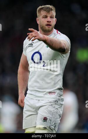 GEORGE KRUIS, England und Sarazenen, ENGLAND - SCHOTTLAND, GUINNESS sechs Nationen 2019, 2019 Stockfoto