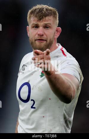 GEORGE KRUIS, England und Sarazenen, ENGLAND - SCHOTTLAND, GUINNESS sechs Nationen 2019, 2019 Stockfoto