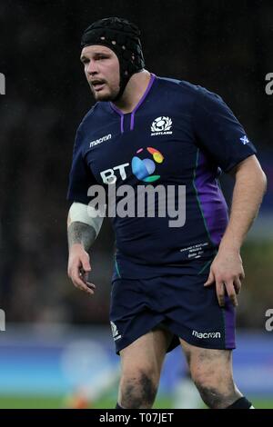 GORDON REID, Schottland und LONDON, ENGLAND SCHOTTLAND IRLAND, GUINNESS sechs Nationen 2019, 2019 Stockfoto