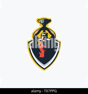 Sport Meisterschaft illustration Vektor Vorlage. Geeignet für kreative Industrie, Multimedia, Entertainment, Ausbildungen, Shop, und alle damit verbundenen Unternehmen Stock Vektor