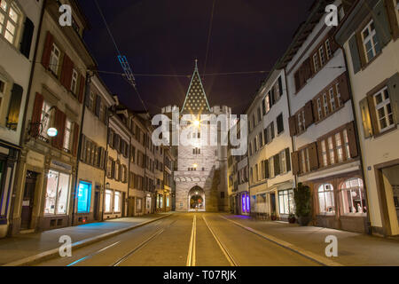 Spalentor Tor in Basel, Schweiz Stockfoto