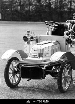 Verkehr/Transport, Auto, Fahrzeug Varianten, De Dion-Bouton Populaire, Typ W, Baujahr: 1903, Ansicht von vorn links, Detail, Automobile Museum Turin, Italien, 1960er Jahre, Additional-Rights - Clearance-Info - Not-Available Stockfoto