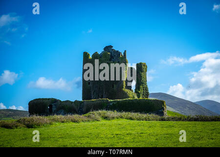 Ballycarberry Castle in der Nähe von Tipperary, Co Kerry, Irland Stockfoto