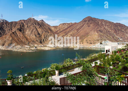 Al Rafisah Verdammung in der Stadt von Khor Fakkan in den Vereinigten Arabischen Emiraten Stockfoto