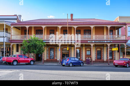 Silver City Workingman Club, in Argent Street, Broken Hill, New South Wales, Australien. Stockfoto