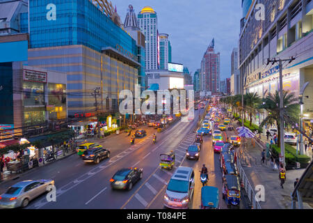 Phetchaburi Road, Ratchathewi, Bangkok, Thailand Stockfoto