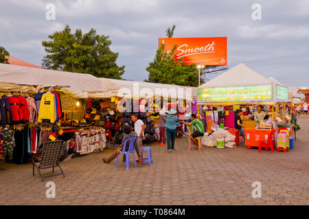 Nachtmarkt, Phnom Penh, Kambodscha, Asien Stockfoto