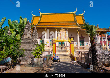 Wat Saravan, Phnom Penh, Kambodscha, Asien Stockfoto