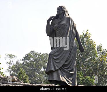 NEU DELHI, INDIEN - 2018. MÄRZ: Gyarah Murti-Denkmäler im Mutter-Theresa-Halbmond in Neu Delhi. Stockfoto