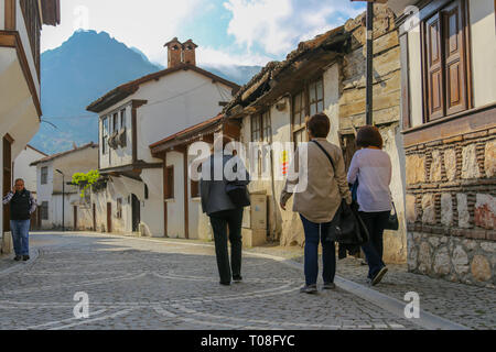 Amasya, Türkei Mai 25, 2016 Ottoman - alte Häuser aus dem Osmanischen Reich und eine wichtige Stadt Stockfoto