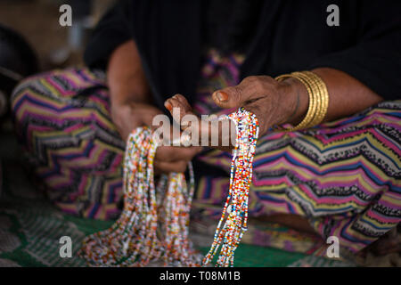 Rashaida Woman, Massawa, Eritrea Stockfoto