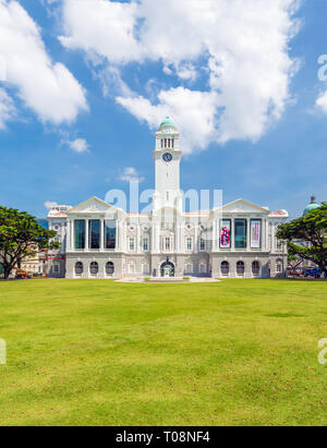 SINGAPORE CITY, Singapur - 4. März, 2019: Die Victoria Theater- und Konzertsaal ist ein Performing Arts Center im Zentrum von Singapur, verorten. Stockfoto