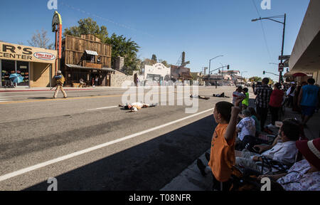 Die Lone Pine Parade in Kalifornien Stockfoto