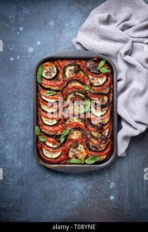 Hausgemachte ratatouille oben Stockfoto