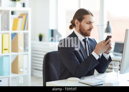 Das Gespräch über Video Chat Stockfoto