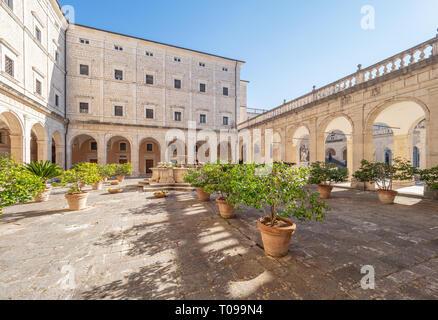 Montecassino (Italien) - Die Abtei Montecassino, auf Cassino Stadt Provinz Frosinone, ist das erste Haus der katholischen Orden der Benediktiner Stockfoto