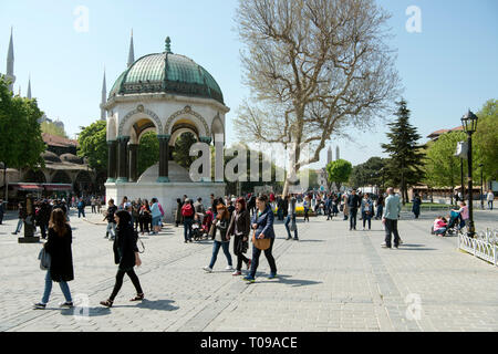 Türkei, Istanbul, Sultanahmet, Hippodrom, Kaiser-Wilhelm-Brunnen. Der Brunnen wurde im Jahre 1900 im Andenken an den 206 des deutschen Kaisers Wilh Stockfoto