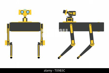Kleine Roboterhund. Stock Vektor