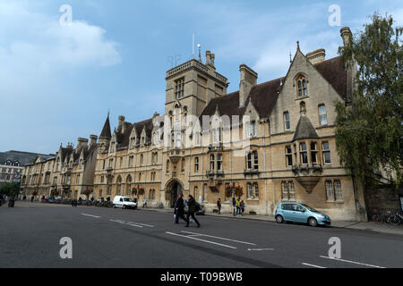 Balliol College in der Broad Street, Oxford, Oxfordshire, Großbritannien Stockfoto