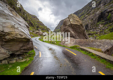 Fahren Sie über die Lücke von Dunloe Stockfoto