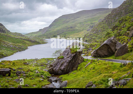 Fahren Sie über die Lücke von Dunloe Stockfoto