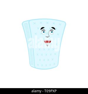 Matratze glücklich Emotion isoliert. lucky squab Cartoon Stil. freudige Vektor Stock Vektor