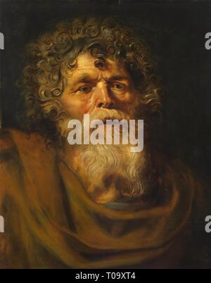 'Kopf eines alten Mannes. Studie für "die Dornenkrone (Ecce Homo)''. Flandern, ca. 1611-1613. Abmessungen: 63,5 x 50,2 cm. Museum: Staatliche Eremitage, St. Petersburg. Autor: Peter Paul Rubens (Pietro Pauolo). PETER PAUL RUBENS. Pieter Paul Rubens. Stockfoto