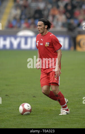 Oktober 7, 2006 - Liberec, Tschechische Republik - Tschechische Republik ''A'' vs San Marino ''A'', 7:0, Gruppe D Euro 2008-Qualifikationsspiel, 7.10.2006, Liberec, CZ. Marek Jankulovski, Fußball der Tschechischen ''A'' Team. Foto Slavek Ruta (Credit Bild: © Slavek Ruta/ZUMA Draht) Stockfoto