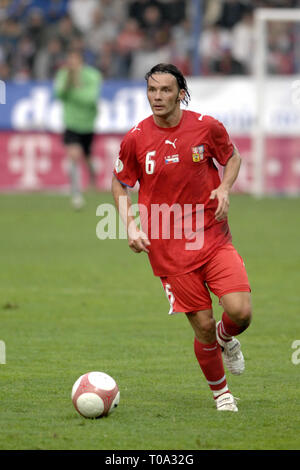 Oktober 7, 2006 - Liberec, Tschechische Republik - Tschechische Republik ''A'' vs San Marino ''A'', 7:0, Gruppe D Euro 2008-Qualifikationsspiel, 7.10.2006, Liberec, CZ. Marek Jankulovski, Fußball der Tschechischen ''A'' Team. Foto Slavek Ruta (Credit Bild: © Slavek Ruta/ZUMA Draht) Stockfoto