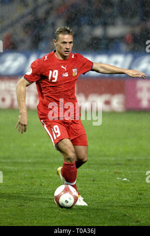 Oktober 7, 2006 - Liberec, Tschechische Republik - Tschechische Republik ''A'' vs San Marino ''A'', 7:0, Gruppe D Euro 2008-Qualifikationsspiel, 7.10.2006, Liberec, CZ. Tomas Zapotocny. Foto Slavek Ruta (Credit Bild: © Slavek Ruta/ZUMA Draht) Stockfoto