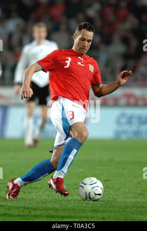 März 24, 2007 - Prag, Tschechische Republik - Euro 2008 Gruppe D qualifikationsspiel zwischen der Tschechischen Republik und Deutschland, 1:2, Toyota Arena in Prag, 24. März 2007, CZE. Jan Polak der Tschechischen Republik. Foto Slavek Ruta (Credit Bild: © Slavek Ruta/ZUMA Draht) Stockfoto