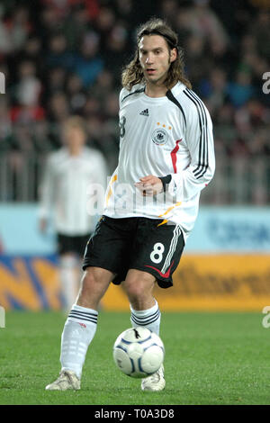 März 24, 2007 - Prag, Tschechische Republik - Euro 2008 Gruppe D qualifikationsspiel zwischen der Tschechischen Republik und Deutschland, 1:2, Toyota Arena in Prag, 24. März 2007, CZE. Torsten Frings von Deutschland. Foto Slavek Ruta (Credit Bild: © Slavek Ruta/ZUMA Draht) Stockfoto