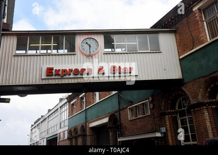 Der Express & Stern Zeitung Büros in Wolverhampton England Großbritannien Stockfoto